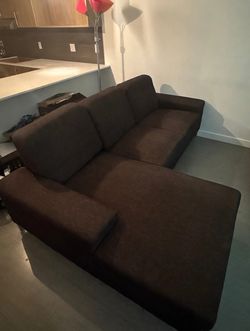 L-Shaped Fabric Sofa