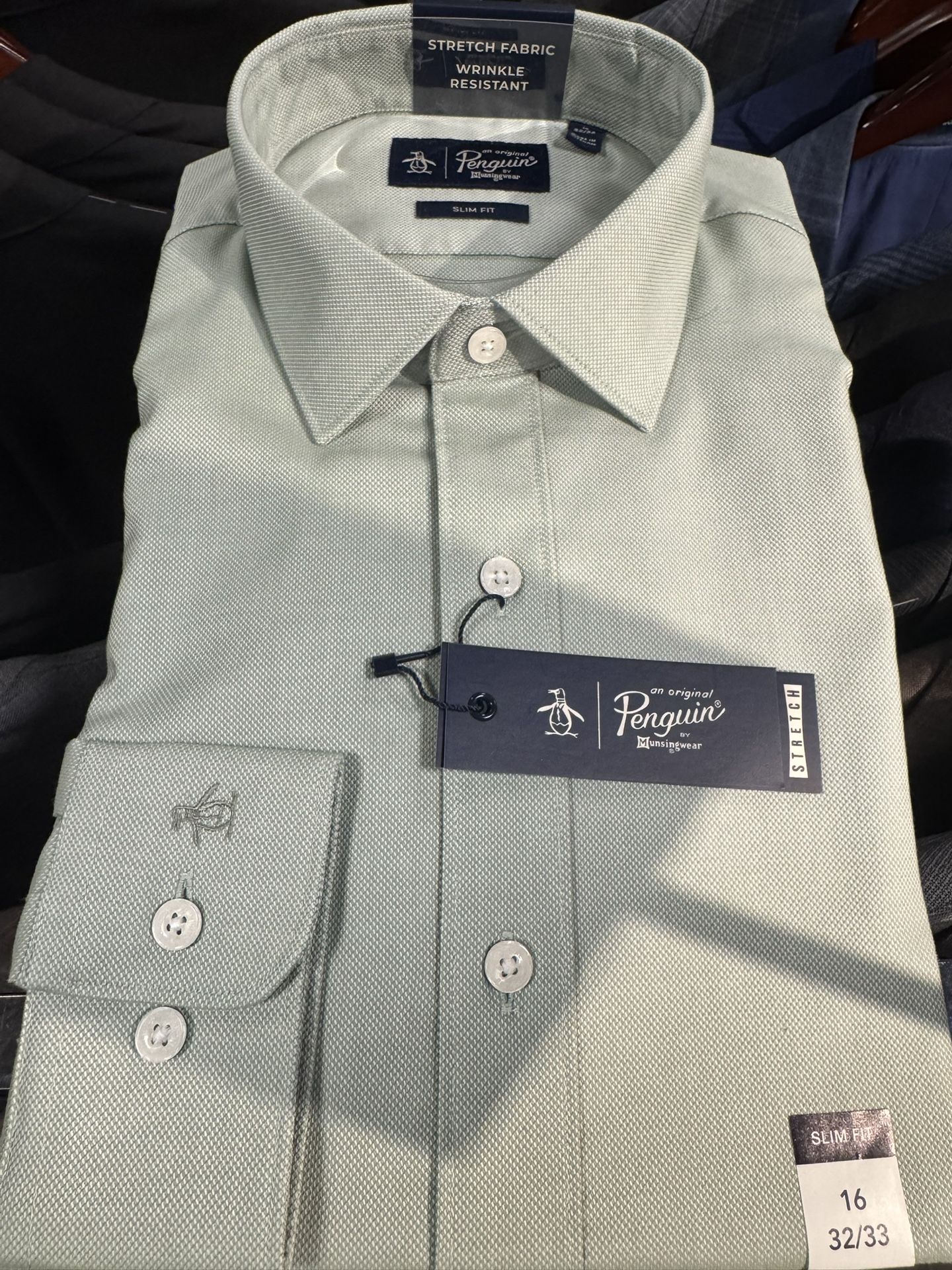 Penguin Non Iron Slim Fit Dress Shirt