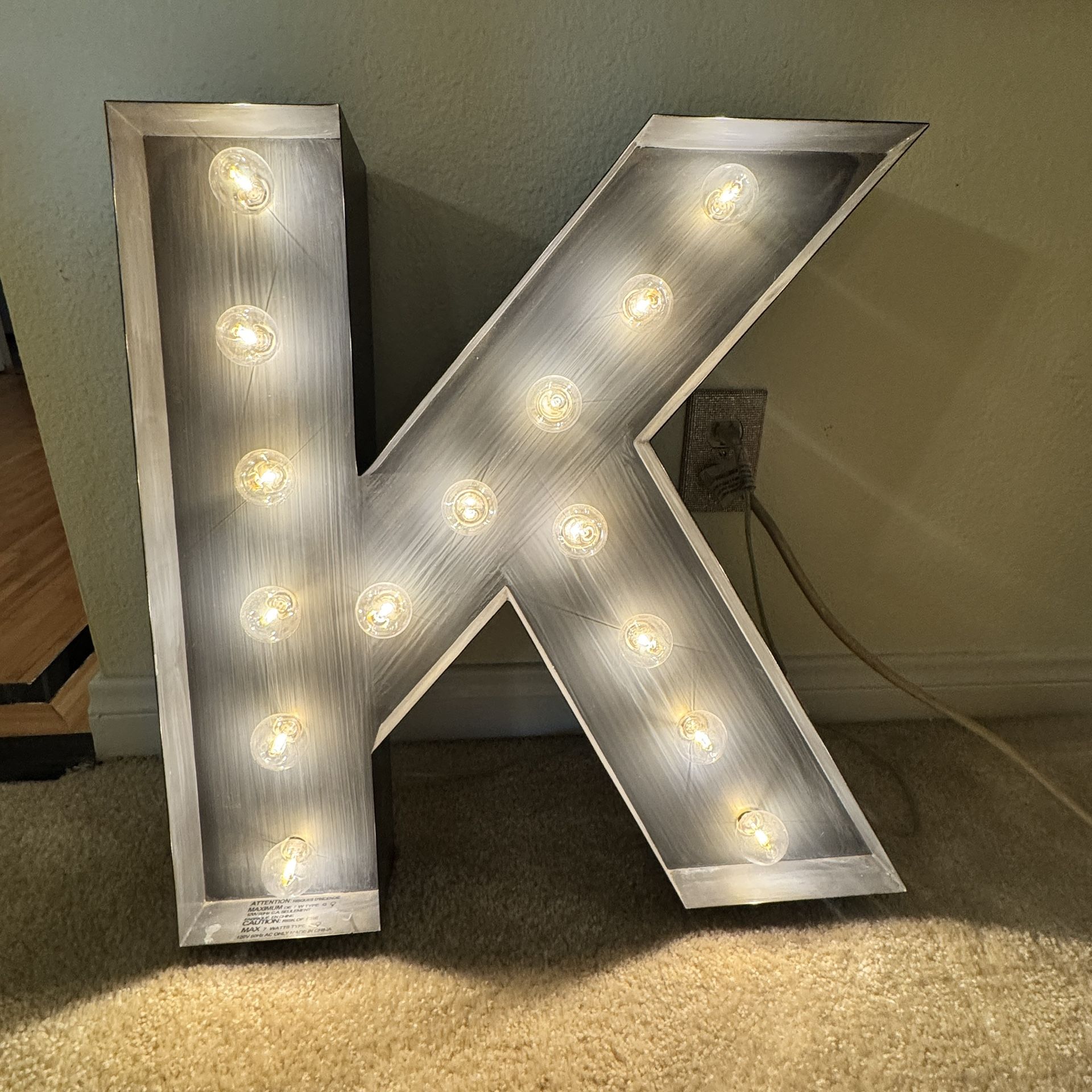 The Letter “K “