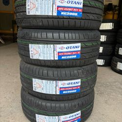 (4) - 225/45/17 Otani KC2000 Tires