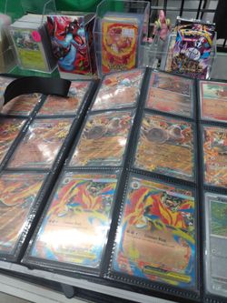 Pokemon binder full of cards