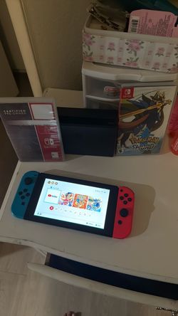 Nintendo Switch with games