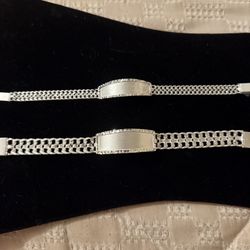 Silver ID Bracelets 
