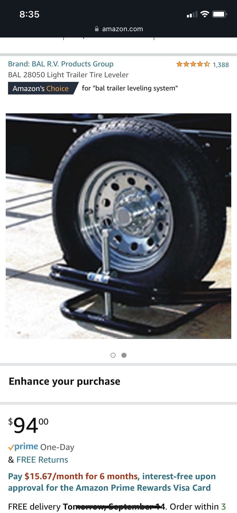 Light Trailer Tire Leveler