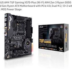 ASUS AM4 TUF Gaming X570-Plus (Wi-Fi) AM4 Zen 3 Ryzen 5000 & 3rd Gen Ryzen ATX Motherboard