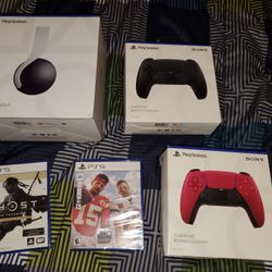 Playstation 5 Extras. Controllers And Games