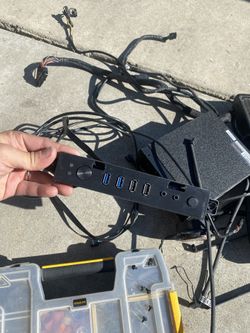 Computer power with wire fan