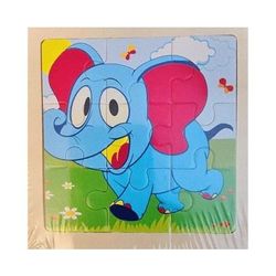 5 Puzzles Included For Kids Cow, Rabbit, Butterfly, Elephant, Bumble Bee