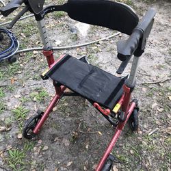 Nitro Road Runner European Style Walker Rollator Adjustable Height Folds Flat $85 