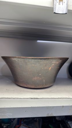 Antique hammered basin