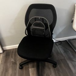 black mesh ergonomic office chair with adjustable lumbar support