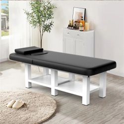 75" Professional Massage Table with Adjustable Backrest
