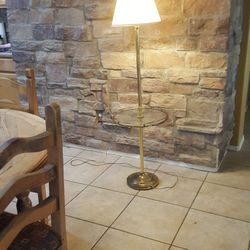 Vintage Glass Table Lamp