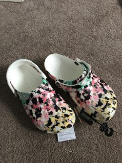 Nice Pretty Color Crocs size 8 for $30
