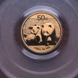 2010 China 1/10 Ounce Gold Panda PCGS MS69