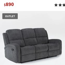 Ashley’s Brand Reclining Sofa 