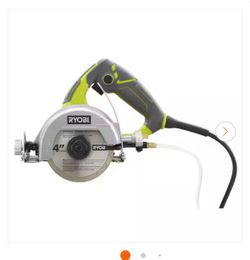 BRAND NEW IN BOX Shop RYOBI 12 -Amps 4 in. Blade Corded Wet Tile Saw