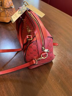 Brangio Italy Millionaire Goddess Dome Satchel – Red, New with Tags