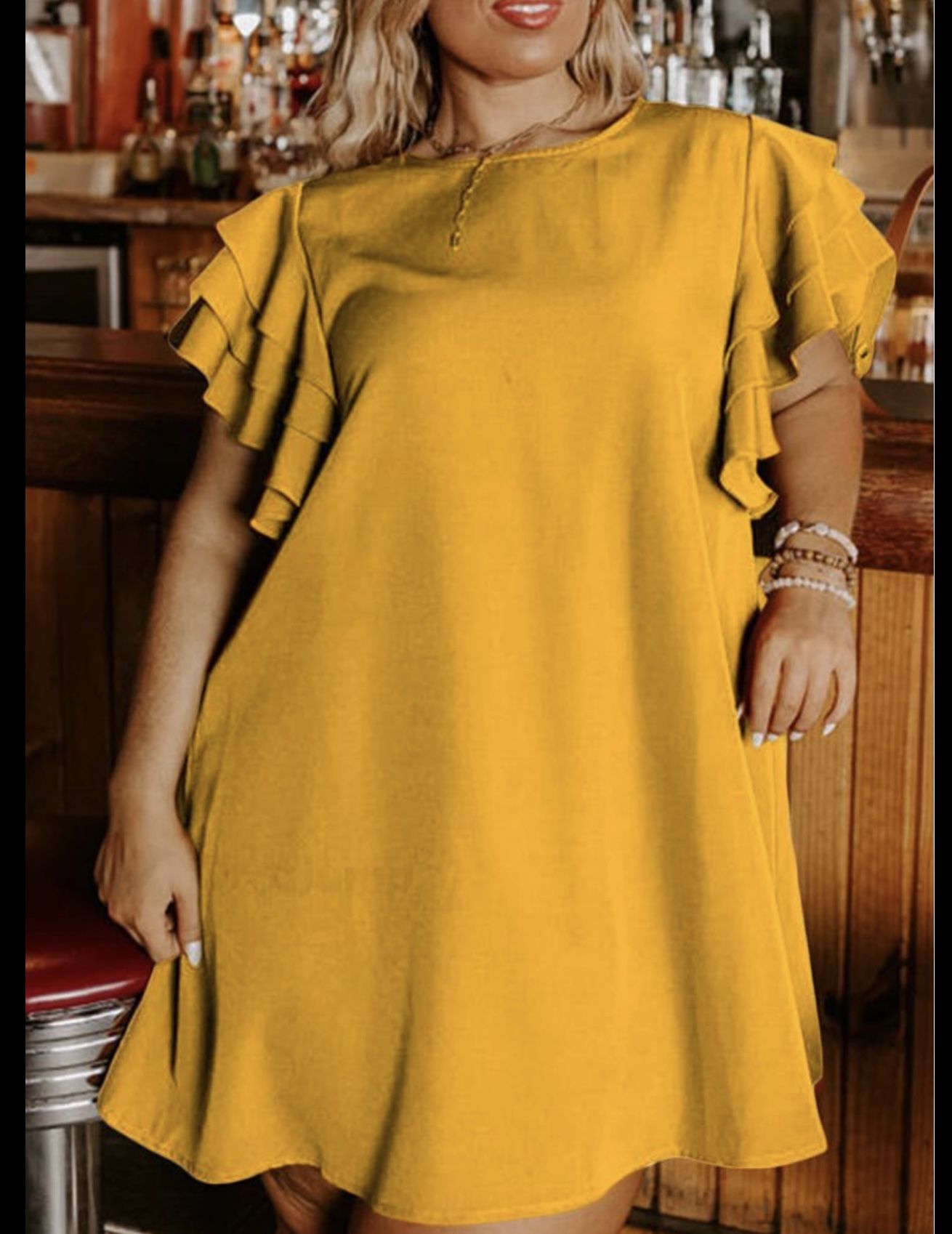 Yellow Midi Dress