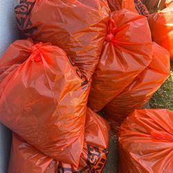 bagged mulch with mealworm casting 