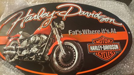 Embors Harley Davidson Sign 18"x 10.5"