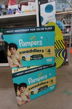 Size 4 Pampers Swaddlers Sensitive Disposable Diapers – 164 count