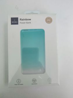 Blue rainbow power bank