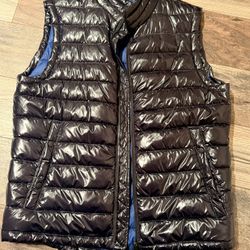 BOSS Hugo Boss Cilla water-repellent padded gilet vest in navy blue with a bright blue lining