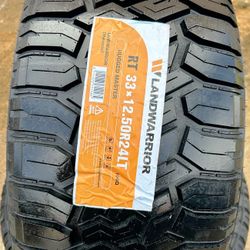 33x12.50R24 Landwarrior Rugged Master RT |FREE Install&Mount/33x12.50×24 