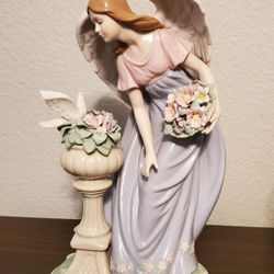 12" Porcelain Angel Figurine 