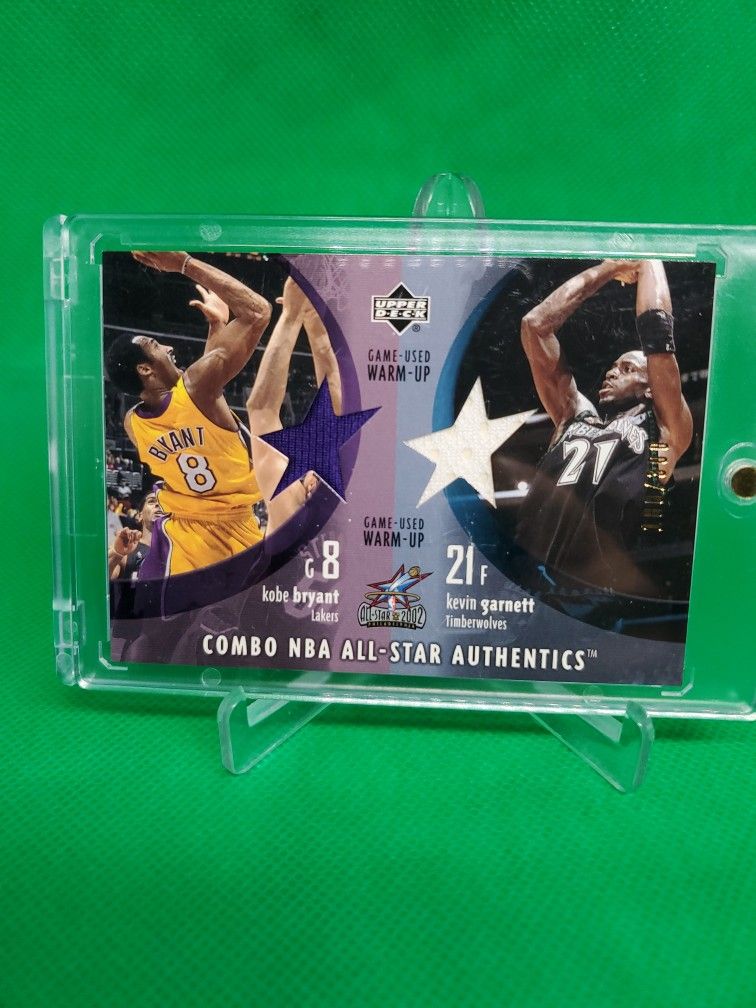 Lakers Kobe Bryant Kevin Garnett Jersey Card
