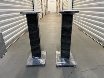 Pair of Black Speaker Stands