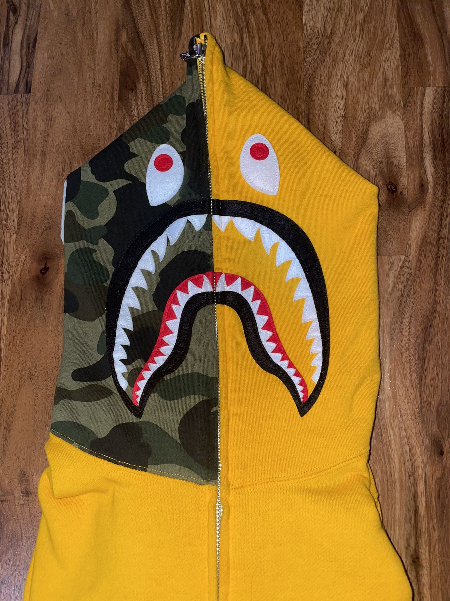 Camo Shark Face Bape Zip Up for Sale in Sacramento, CA - OfferUp