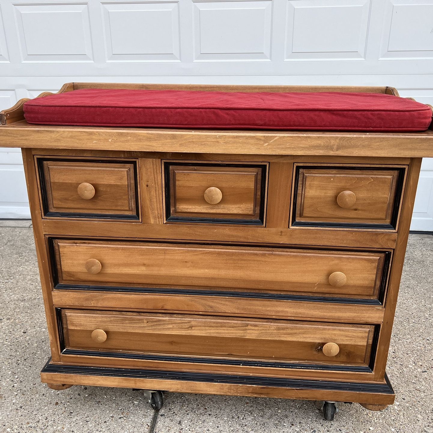  Antique Dresser With Changing Table Attachment  For Baby