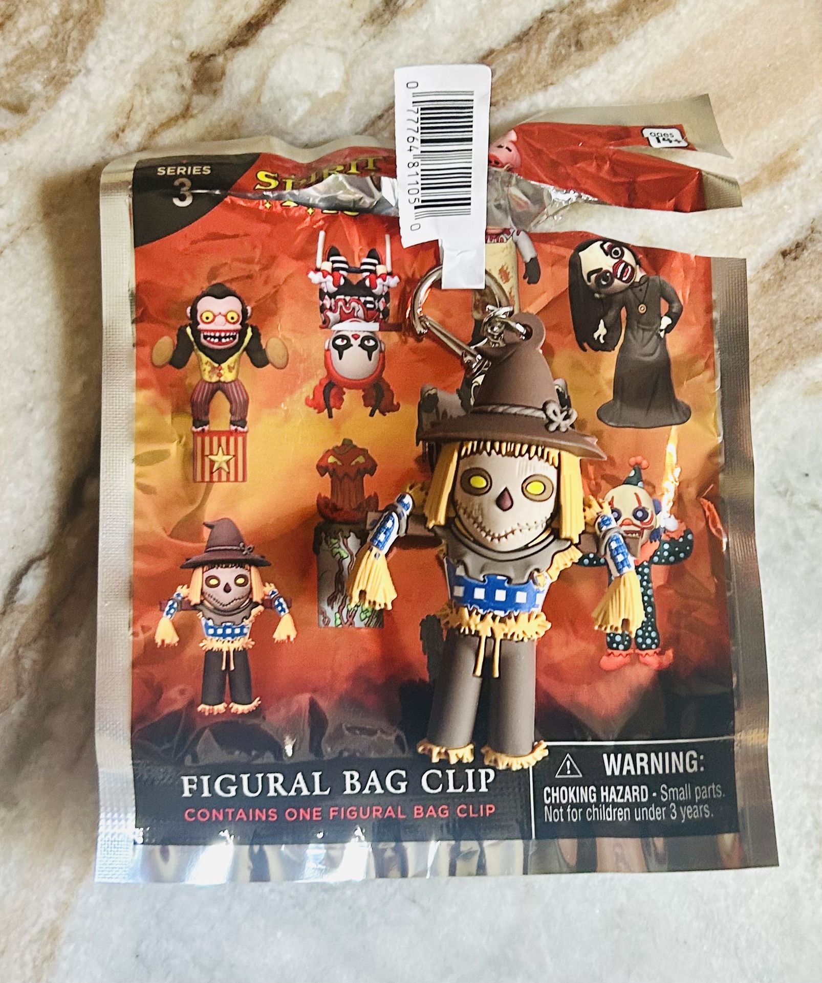 Spirit Halloween 2024 Series Night Stalker Scarecrow Animatronic Figure Keychain