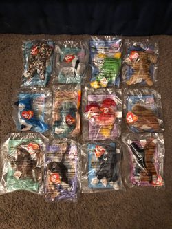 Vintage 1999 McDonalds TY toy animals Full collection 1-12