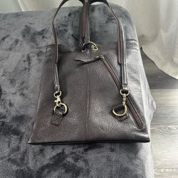 Brown Leather Hobo Bag