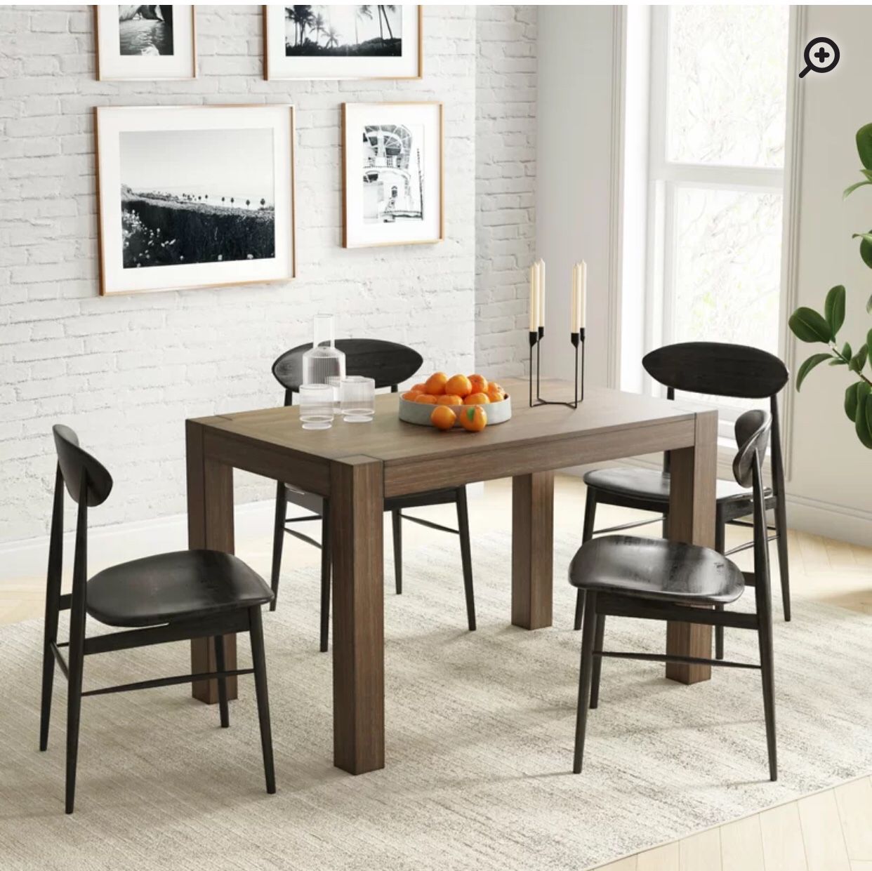 Rustic Modern Rubberwood Dining Table/desk
