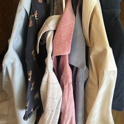 Men’s Medium Dress Shirt, Lot Name Brands used 
