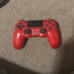 Red PS4 Controller