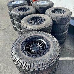 🚨🚘NEW LOCK RIMS And Used Tires Lt 285 70 17 Bfgoodrich Allterain 