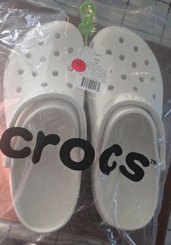 White Crocs Classic Clogs