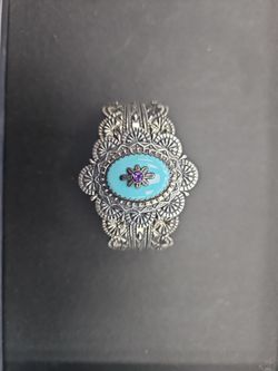 Carolyn Pollock silver cuff link bracelet