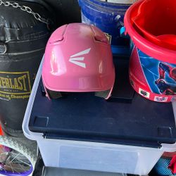 Pink Baseball Helmet 