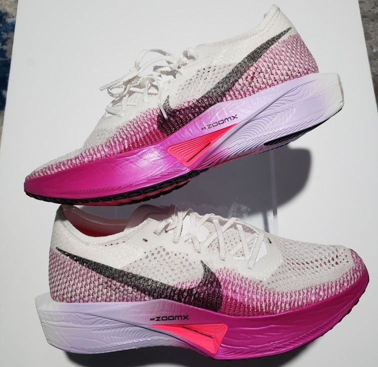 Nike ZoomX VaporFly Next% 3 'White Vivid Purple' DV4129-104 Men's Size 13or 12