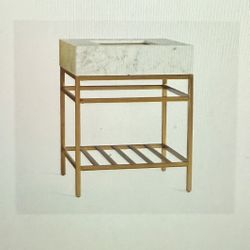 Pottery Barn Apothecary Cara Marble Vanity 26”