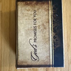 God’s Promise For You Cards In Wooden Box 