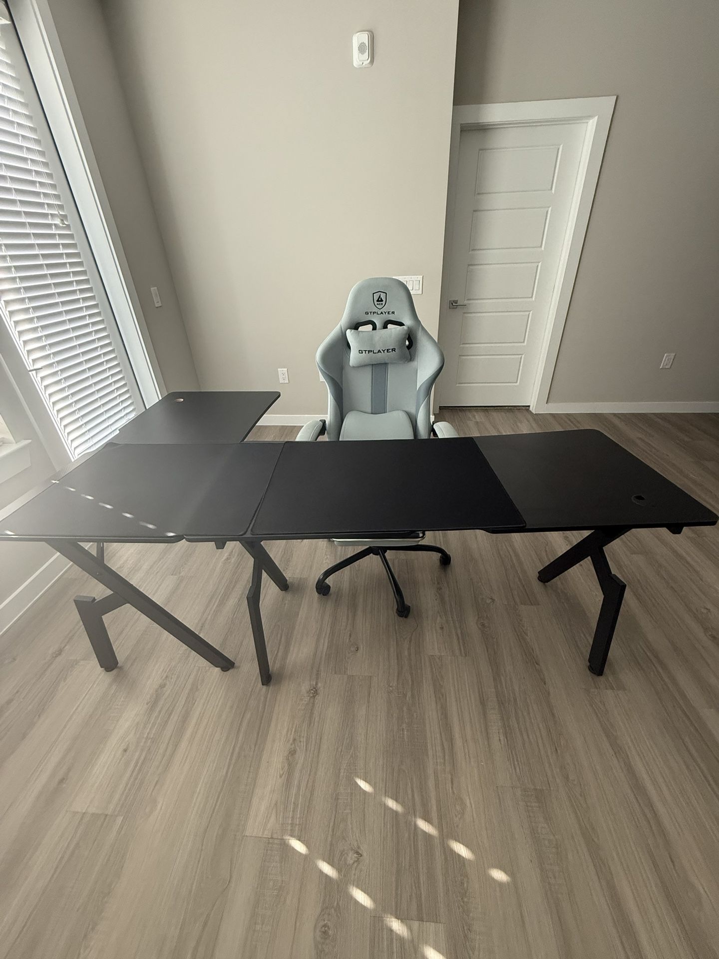 Office Desk with table top mousepad and chair