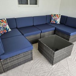 New 7 Piece Outdoor Patio Furniture Set 