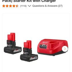 Milwaukee M12 Battery Set 2pack 